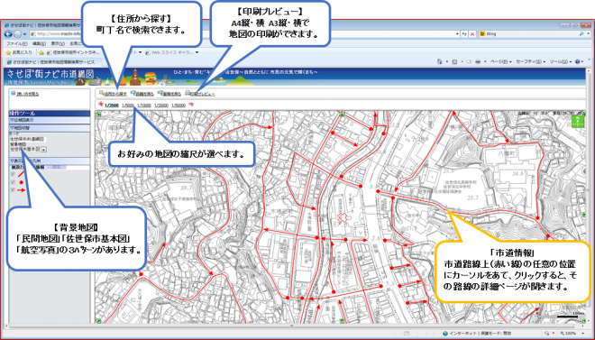 市道路網図イメージ
