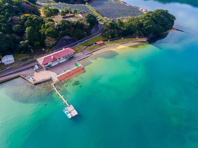 鹿町海洋スポーツ基地（空撮）