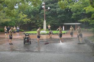 米軍佐世保公園清掃4平成27年8月