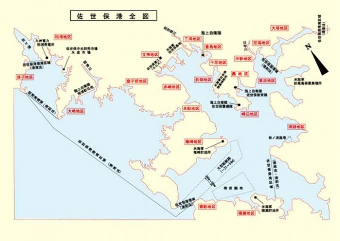 佐世保港全図