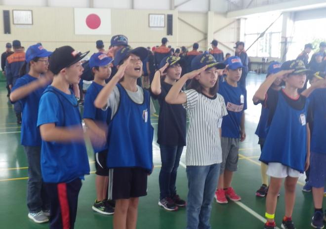 消防学校入校の様子