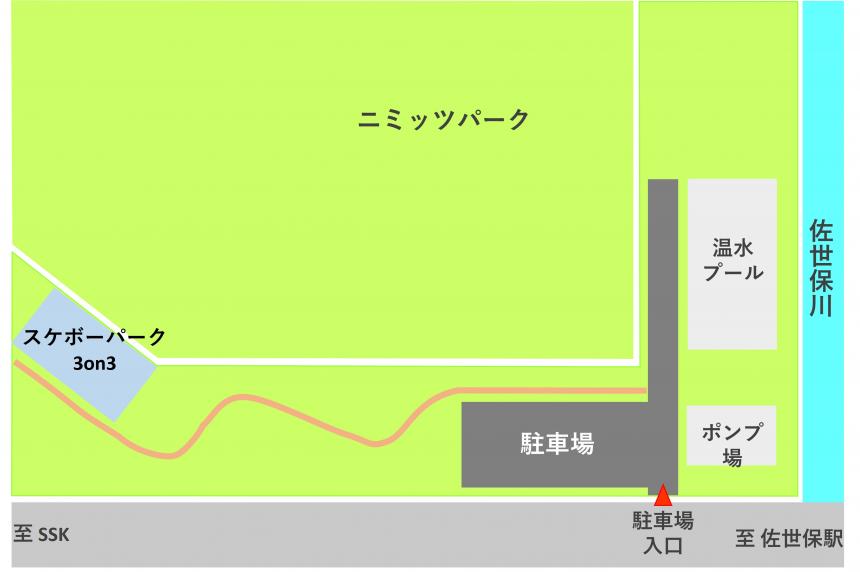 佐世保公園駐車場詳細図
