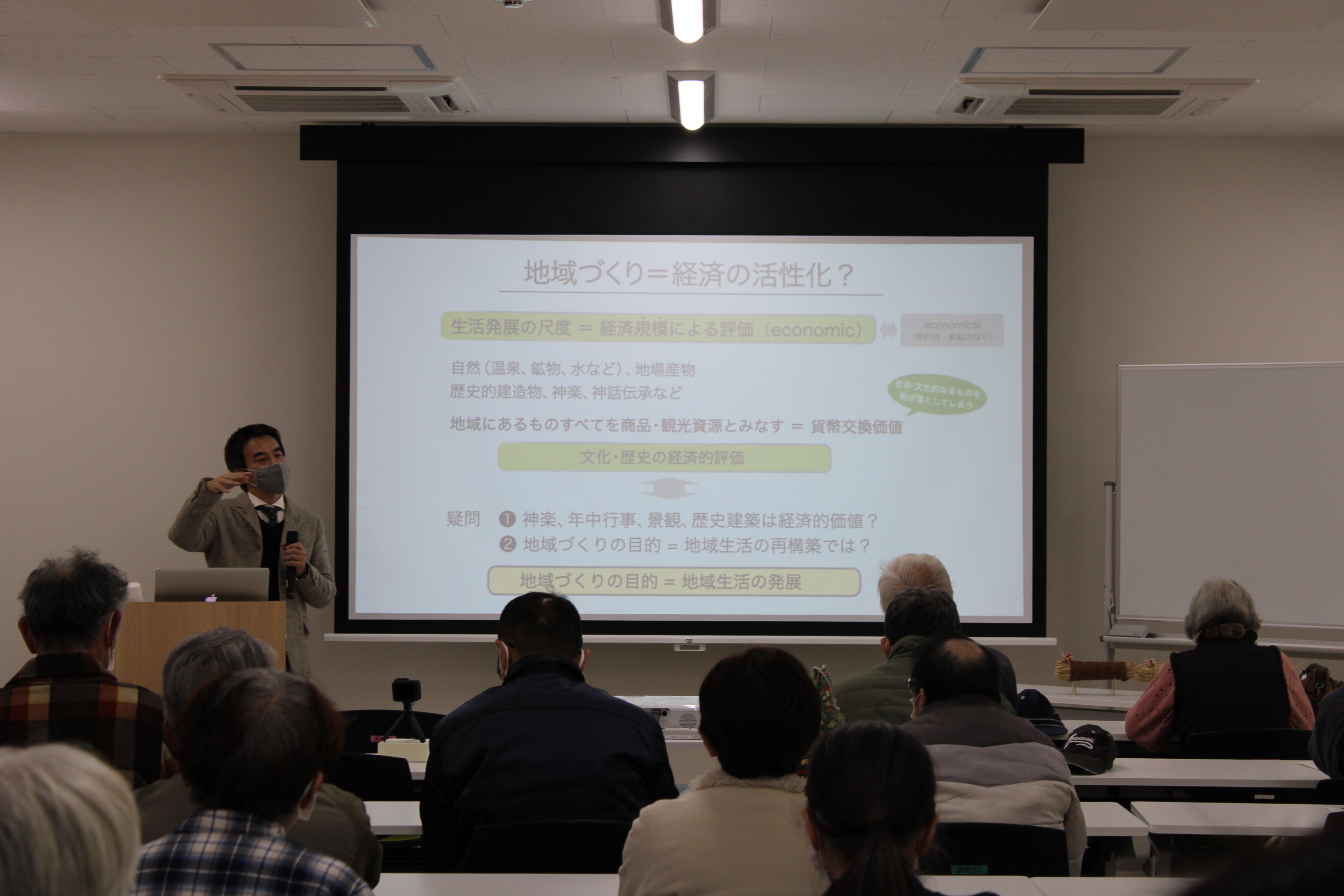 吉井の祭り講座風景の写真