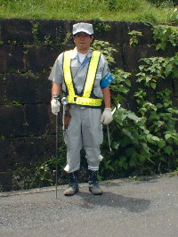 調査員の服装の写真