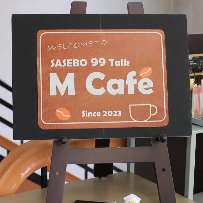 Mカフェ看板