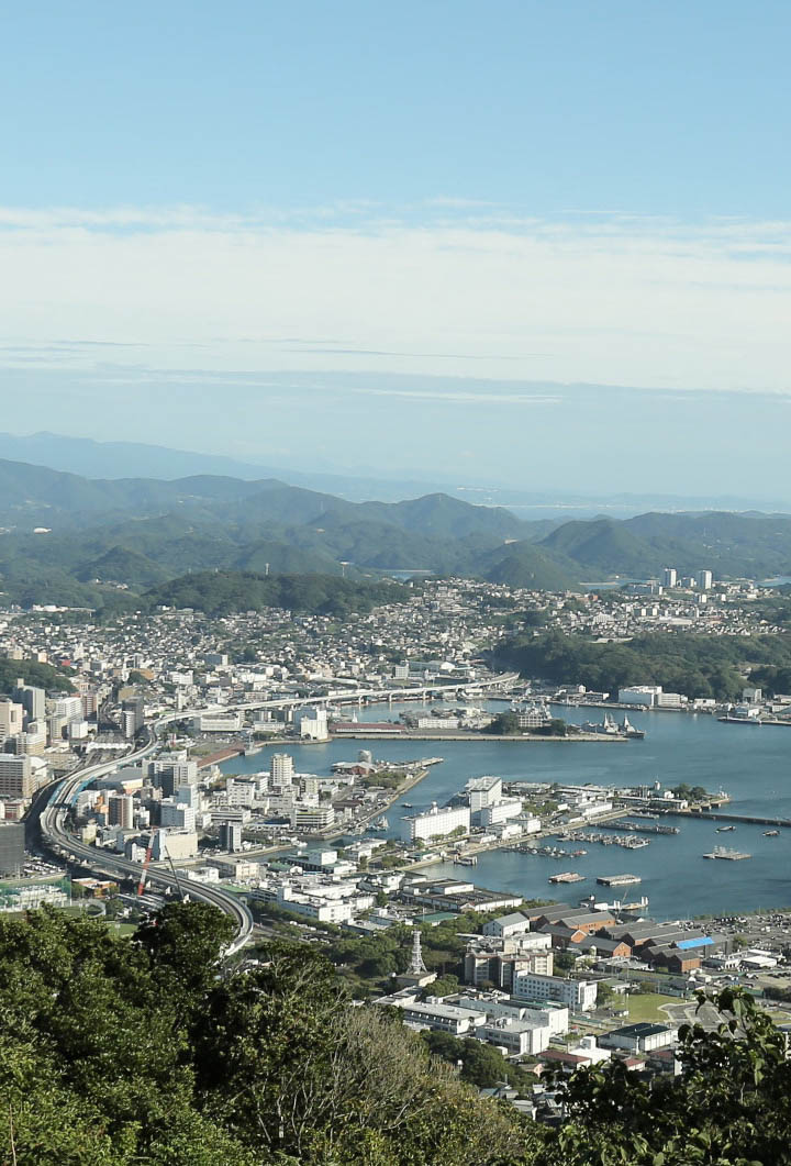 弓張岳から見た佐世保