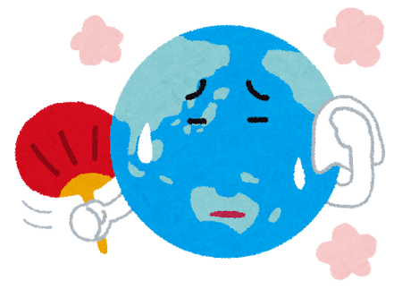 地球温暖化（イラスト）