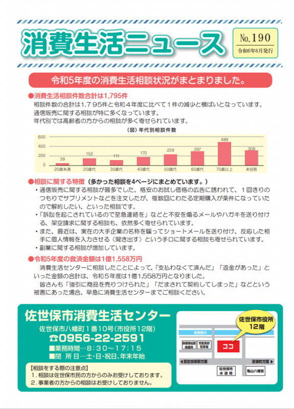 消費生活ニュース190号