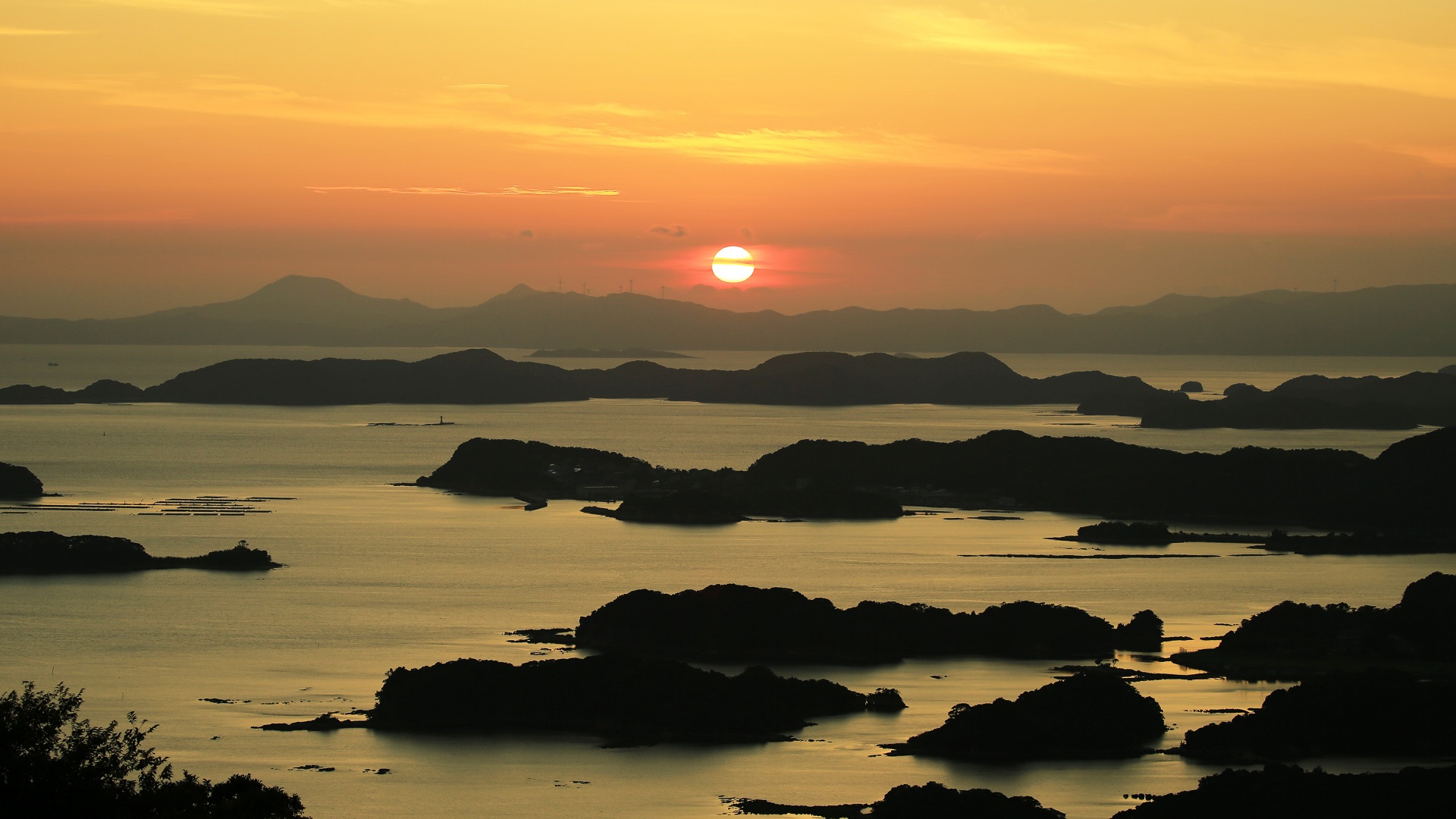 九十九島の夕景