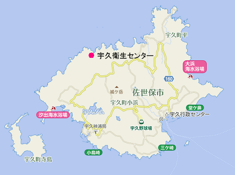 宇久衛生センターの地図