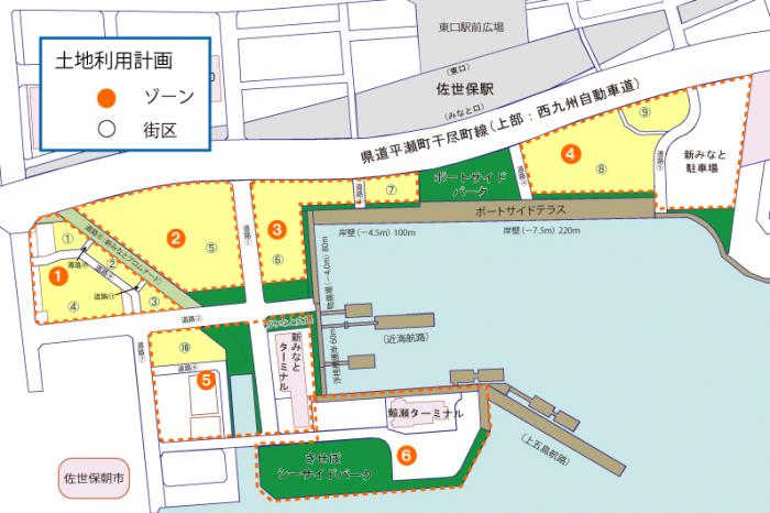 ポートルネッサンス21計画土地利用図