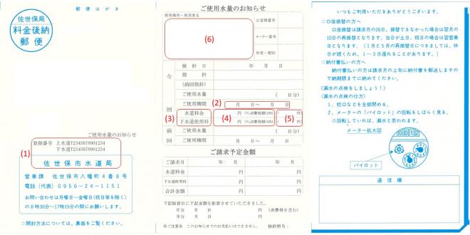 インボイス対応_ご使用水量のお知らせイメージ