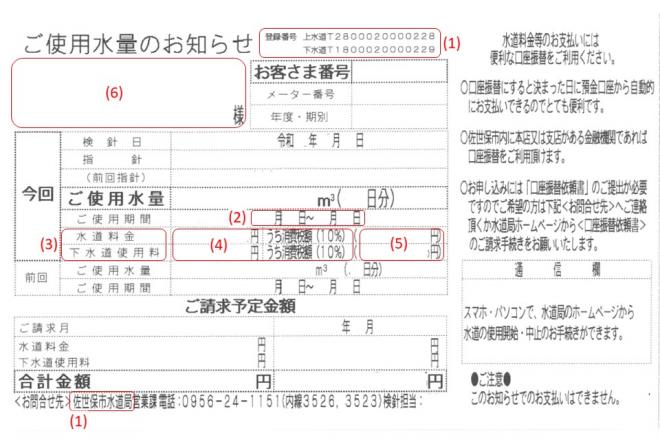 インボイス対応_検針票イメージ