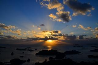 石岳展望台夕陽1