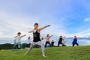 九十九島観光公園ヨガ201808撮影